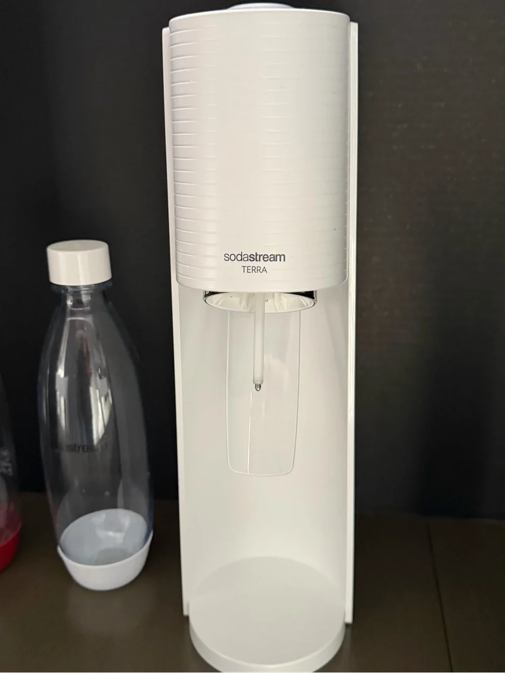 SodaStream Terra White Home Soda Maker with 2 Reusable Bottles